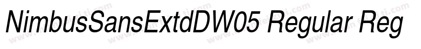 NimbusSansExtdDW05 Regular Regular字体转换 NimbusSansExtdDW05 Regular Regular字体转换